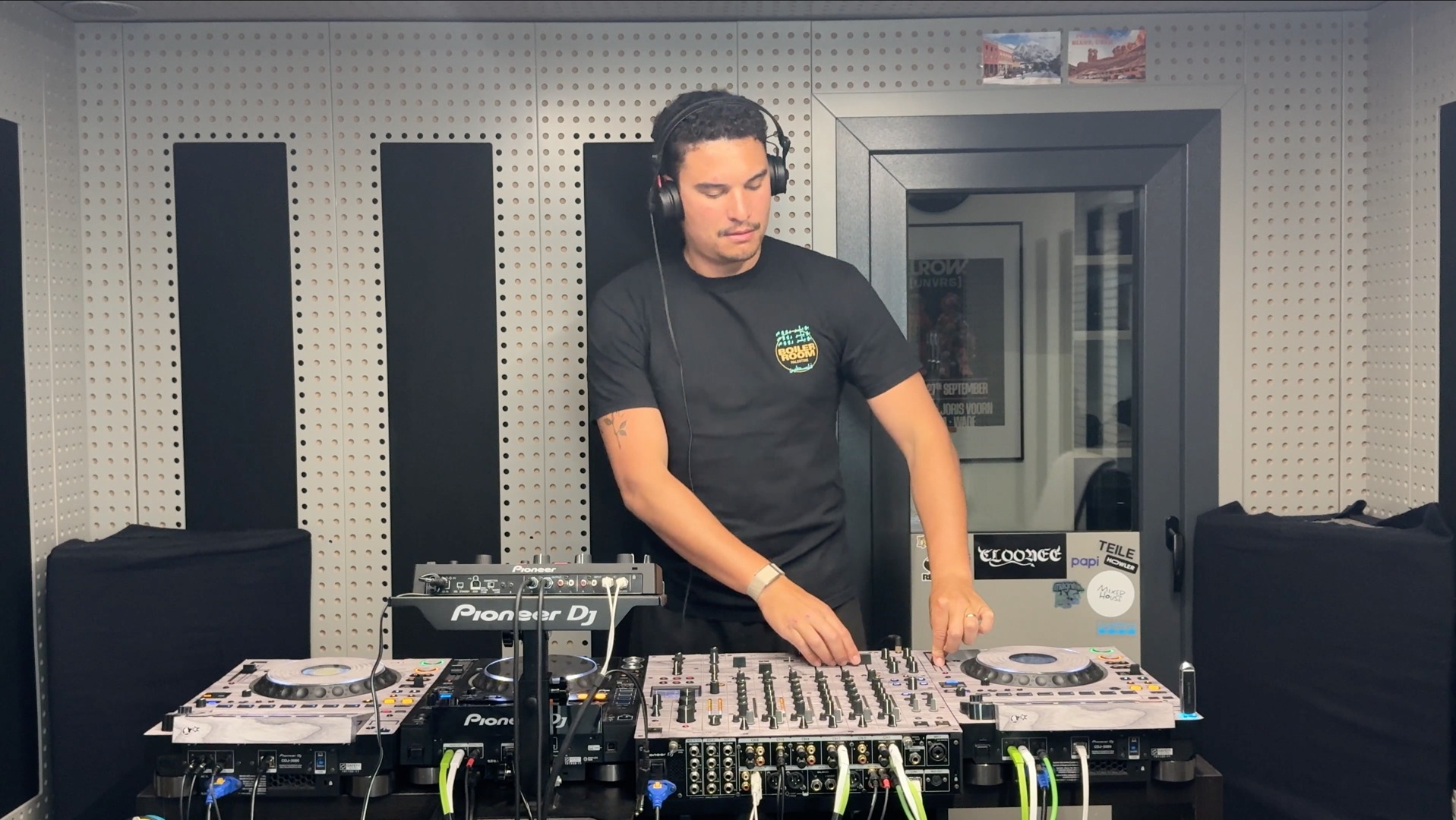 Warren Will performing his Indie Dance Mix behind the decks